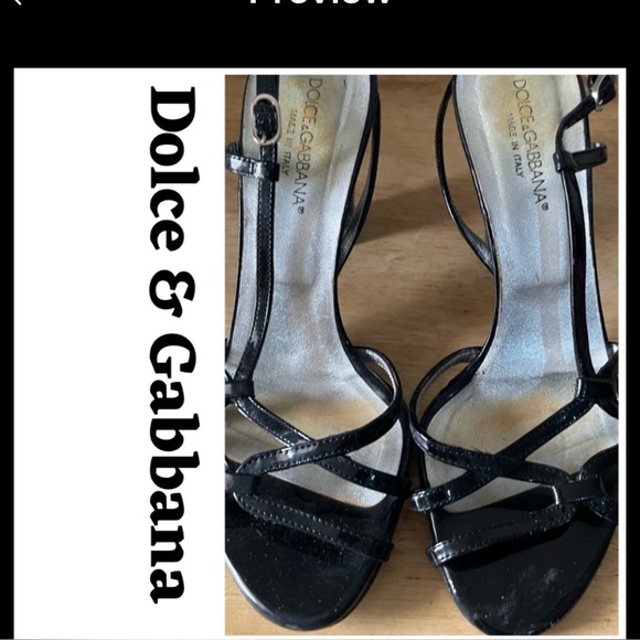 Dolce & Gabbana Shoes - 🎄’Tis The Season Sale🌲💎⭐️💎AUTHENTIC 💎Dolce & Gabbana Black Strappy Heels